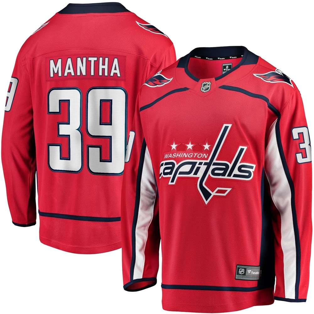 Anthony Mantha Capitals Jersey Fanatics Breakaway Red Home NHL‎ #39 Medium